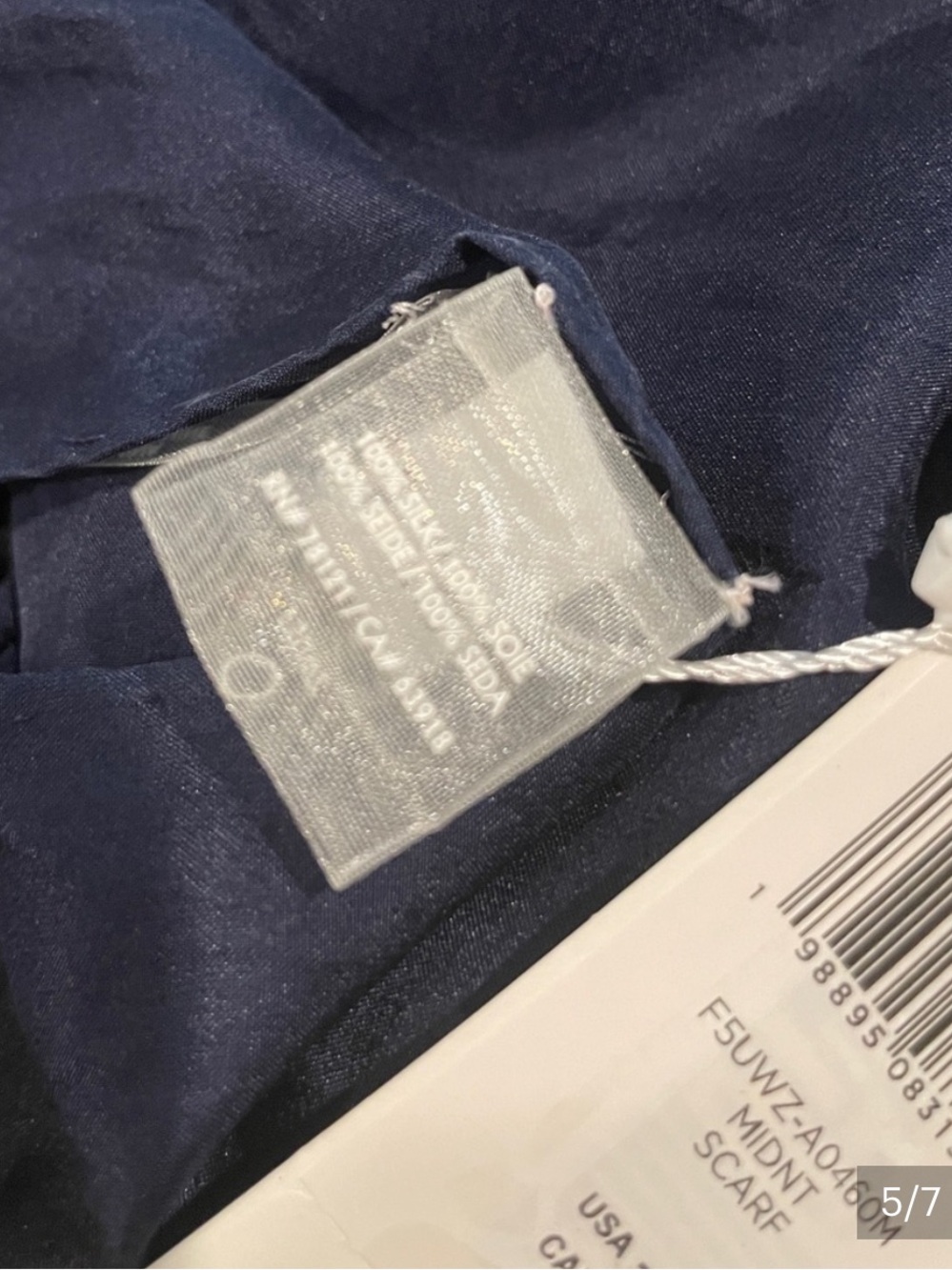 EILEEN FISHER 100% Silk Scarf Wrap, NWT - Picture 4 of 7